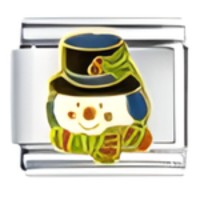 Snowman Head Italian Charm image