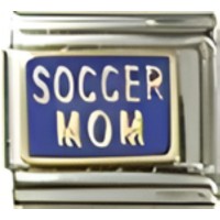 Soccer Mom Blue Italian Charm image
