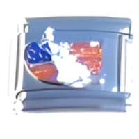 Statue of Liberty on US Map Italian Charm_1 image