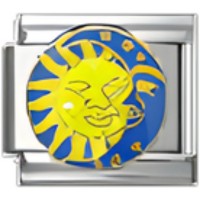 Sun & Moon Italian Charm image