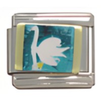 Swan on the Water Italian Charm image