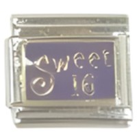 Sweet 16 Blue Italian Charm image