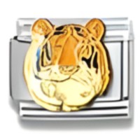 Tiger Head Italian Charm image