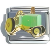 Tractor Green Italian Charm image
