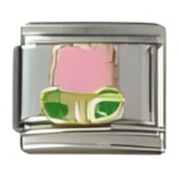 Tulip Pink Italian Charm image