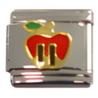 Twin Towers in Apple Italian Charm image