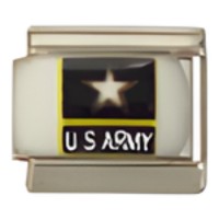 US Army C.A.S.T. Enamel Italian Charm-1 image