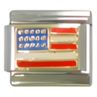 US Flag Italian Charm image