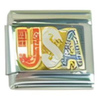 USA Glitter Italian Charm image