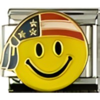 USA Smiley Face Italian Charm image