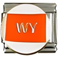 Wyoming State Map Italian Charm image