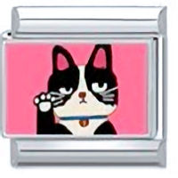 Waving Lucky Cat Italian Charm