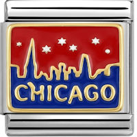 Chicago Skyline Italian Charm