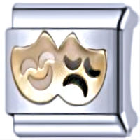 Drama Masks Italian Charm