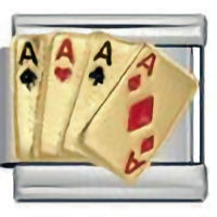 Aces Playing Cards Italian Charm