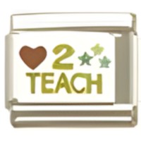 (heart) 2 Teach Italian Charm image