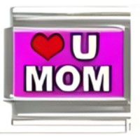 (heart) U Mom Italian Charm_1 image