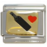 (heart) Wine Italian Charm image