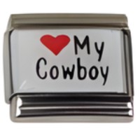 (heart) my Cowboy Italian charm image