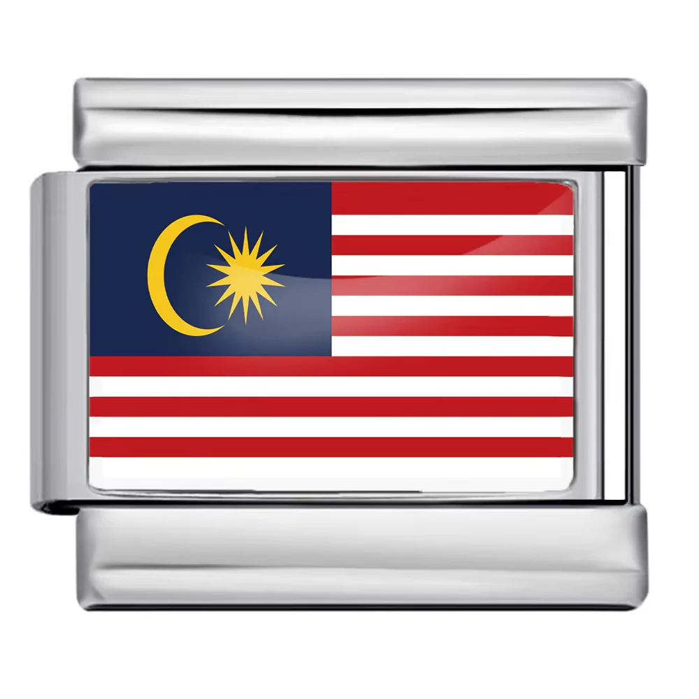 Malaysia Flag Italian Charm