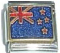 New Zealand Flag Italian Charm