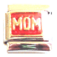 MOM Red Italian Charm