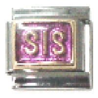 SIS Purple Italian Charm