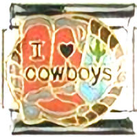 I (heart) Cowboys Italian Charm