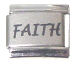 Faith Laser Italian Charm