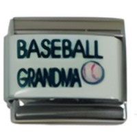 Baseball Grandma True Color Laser Italian Charm image