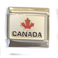 Canada with Leaf Italian Charm image