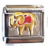 Elephant Red Italian Charm image