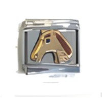Horse Head Brown Italian Charm image