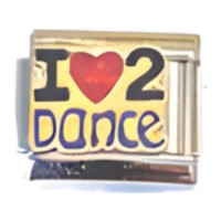 I (heart) 2 Dance Italian Charm image