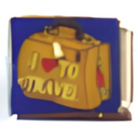 I (heart) to Travel Tote Italian Charm image