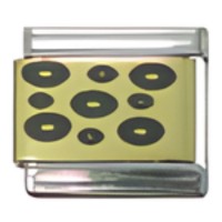 Leopard Spots Gold Laser Italian Charm image