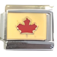 Maple Leaf Italian Charm image