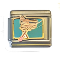 Pink Ballerina Italian Charm image