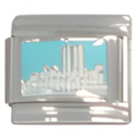 Twin Towers Skyline Italian Charm_ image