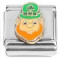 Leprechaun Head Italian Charm