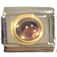 Amethyst Round Stone Italian Charm image