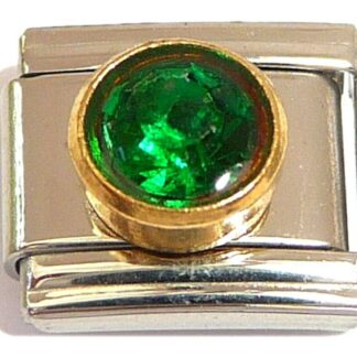 Emerald (May) CZ Stone Italian Charm