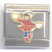 Cheerleader Red Italian Charm image