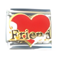 Friend in Heart Italian Charm image