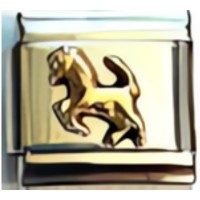 Gold Horse Italian Charm image