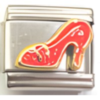 High Heel Shoe Red Italian Charm 2 image