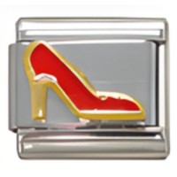 High Heel Shoe Red Italian Charm image