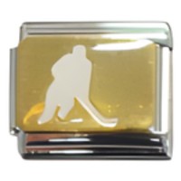 Hockey Player Italian Charm image