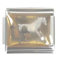 Horse Trotting Italian Charm image