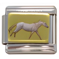Horse on Gold Italian Charm image